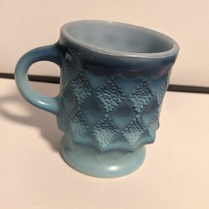 Vintage Fire King /Anchor Diamond Mug Blue